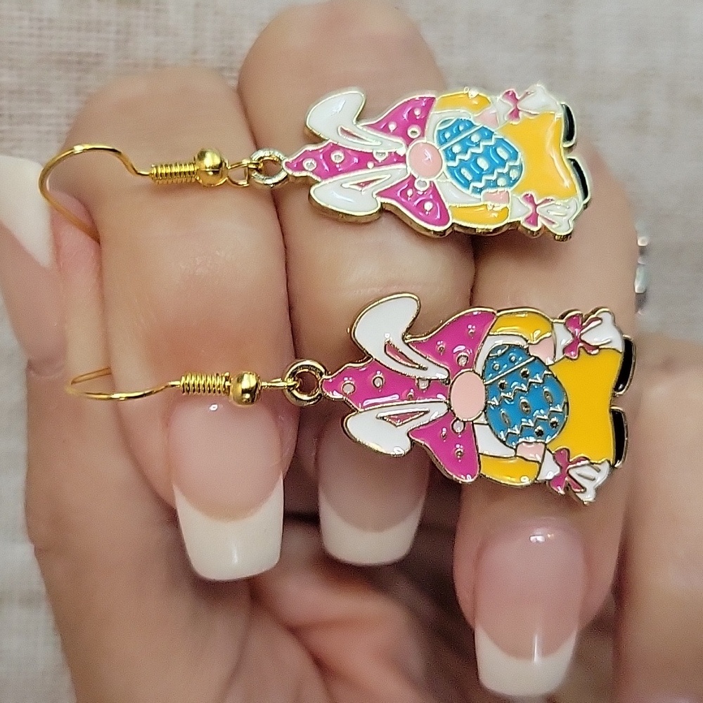 EASTER GNOME CHARM EARRINGS